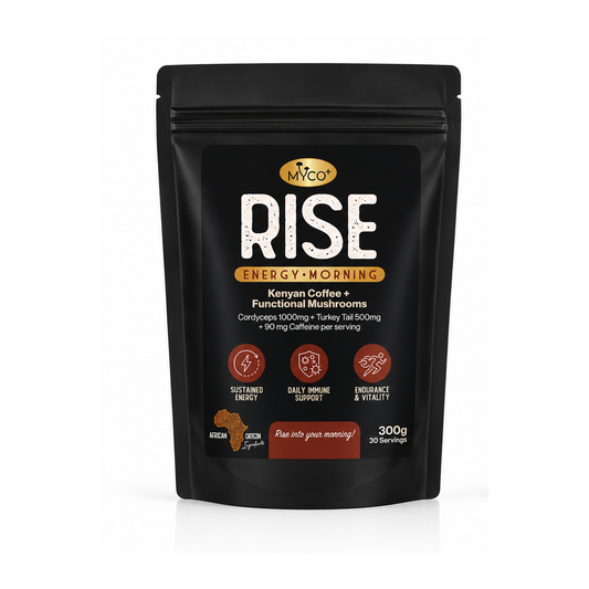 Myco+ RISE Mushroom Coffee — Cordyceps + Turkey Tail