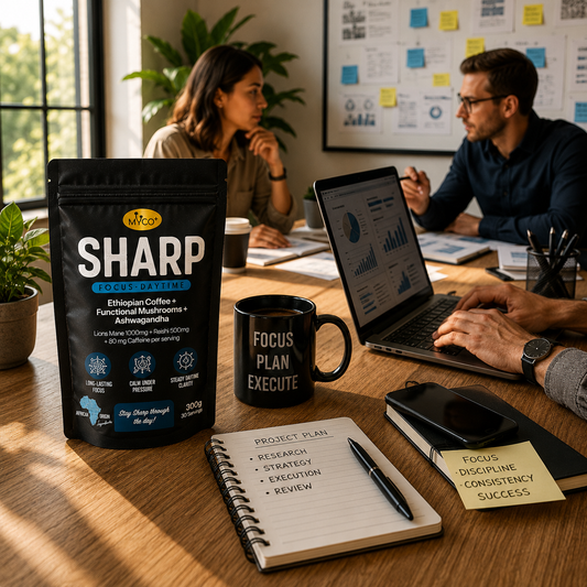 Myco+ SHARP Lion's Mane Coffee — Focus & Resilience